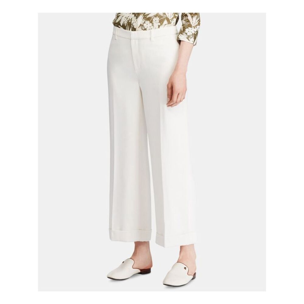 Lauren Ralph Lauren Twill Wide Leg Pants